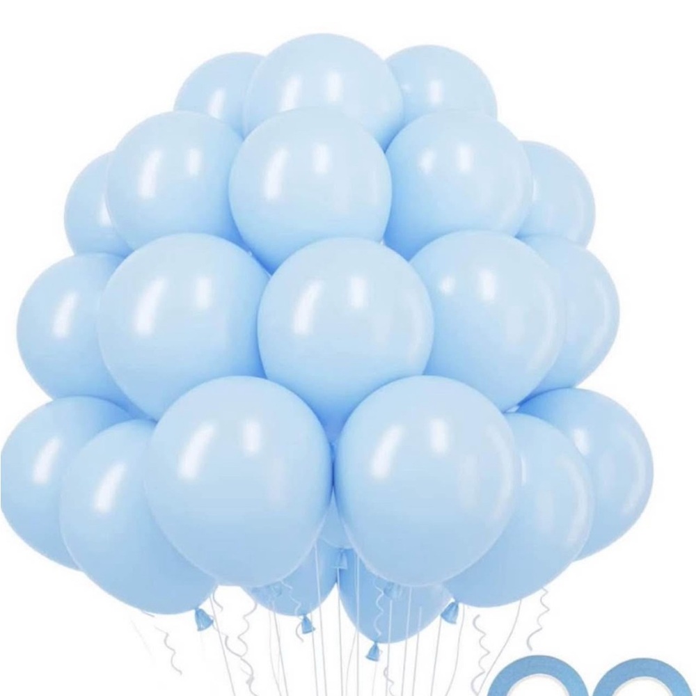 Light Blue Party Balloons